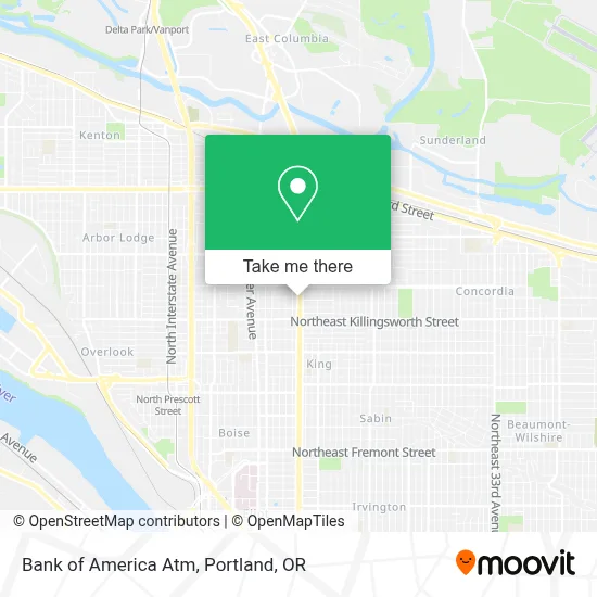 Bank of America Atm map