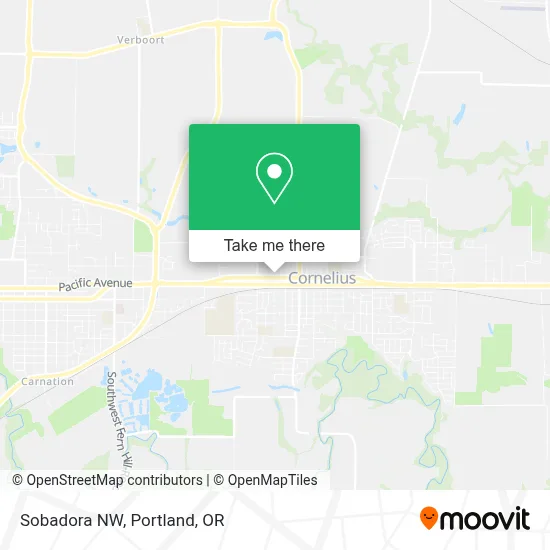 Sobadora NW map