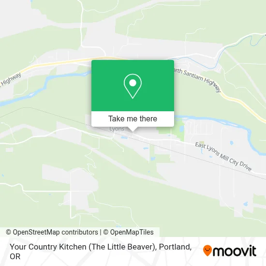 Your Country Kitchen (The Little Beaver) map