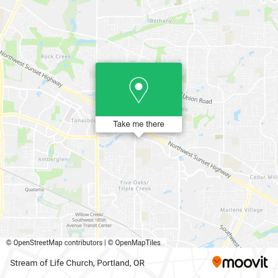 Stream of Life Church map