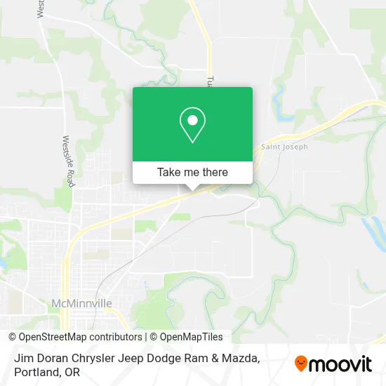 Jim Doran Chrysler Jeep Dodge Ram & Mazda map