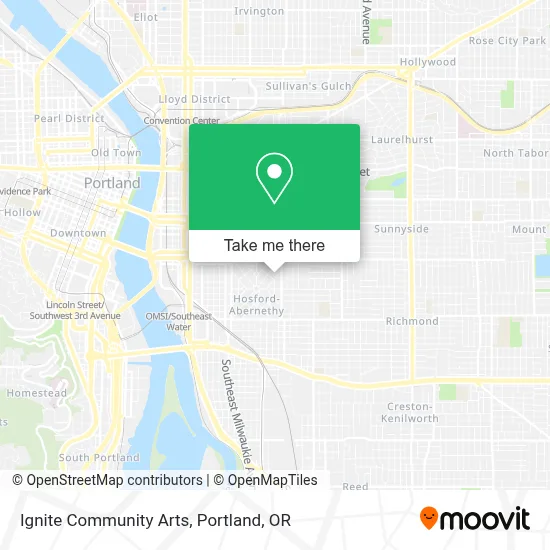 Ignite Community Arts map
