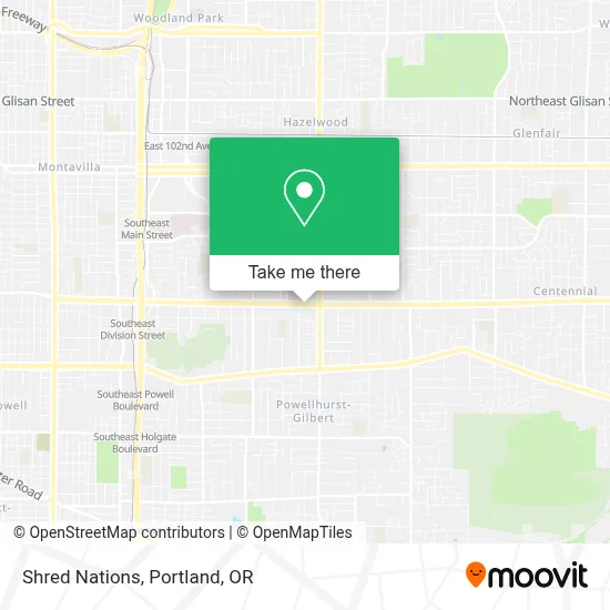 Shred Nations map