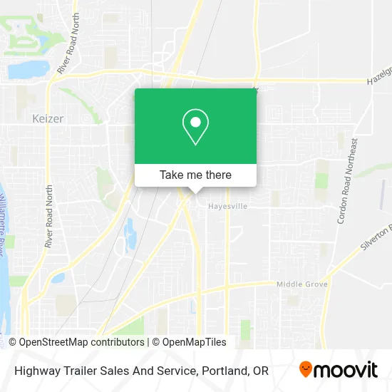 Highway Trailer Sales And Service map