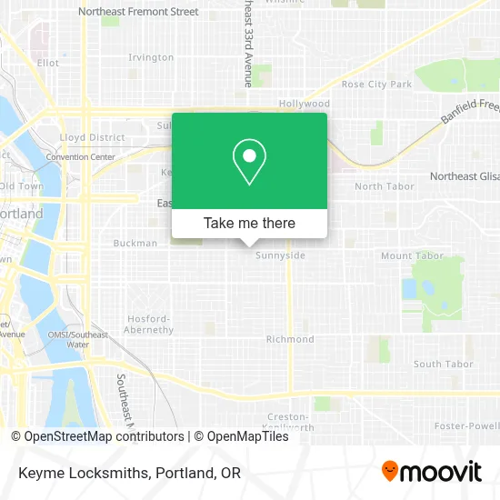Keyme Locksmiths map