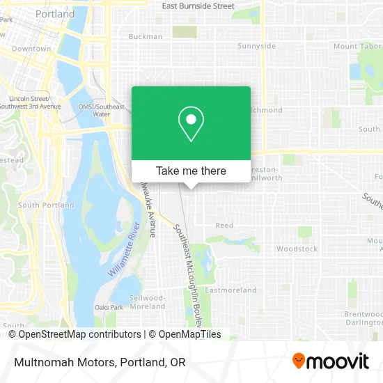 Multnomah Motors map