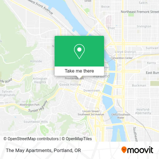 The May Apartments map
