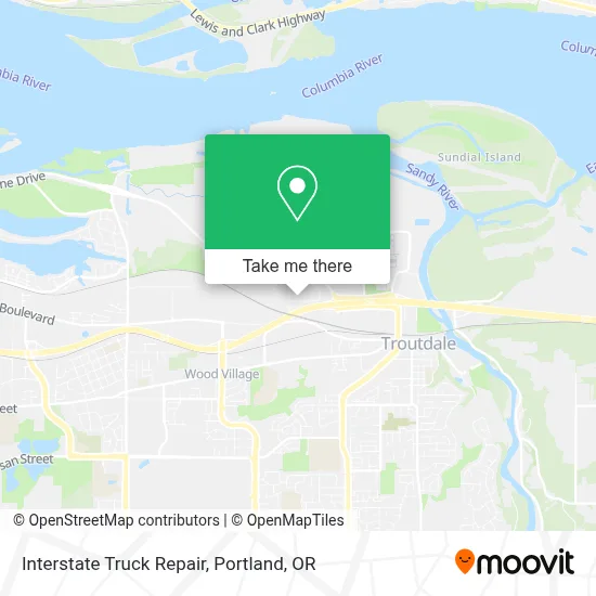 Interstate Truck Repair map