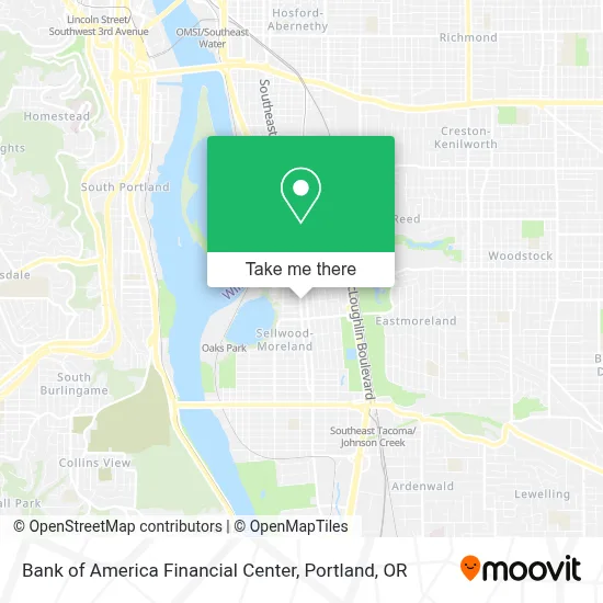 Bank of America Financial Center map