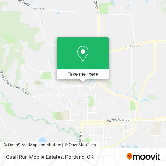 Quail Run Mobile Estates map