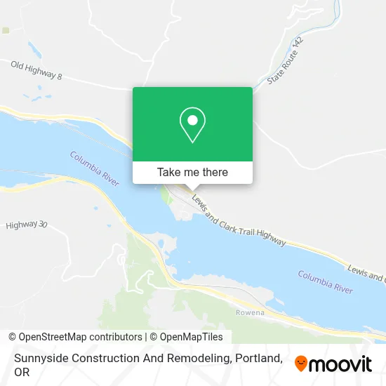 Sunnyside Construction And Remodeling map