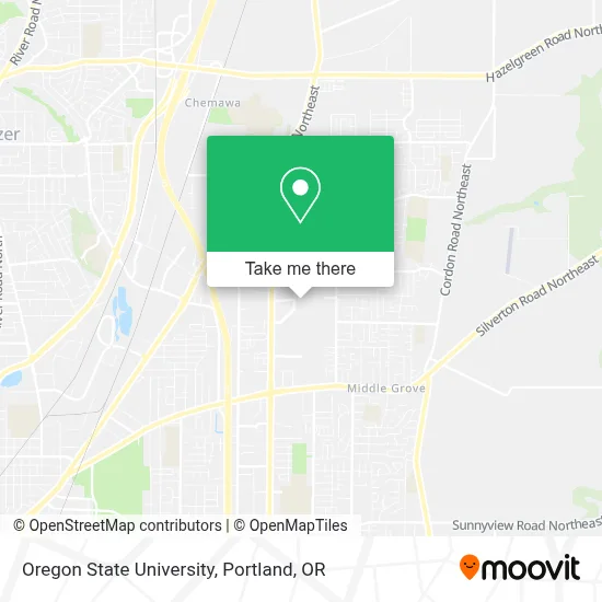 Oregon State University map
