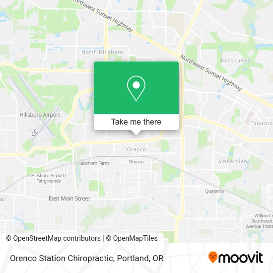 Orenco Station Chiropractic map