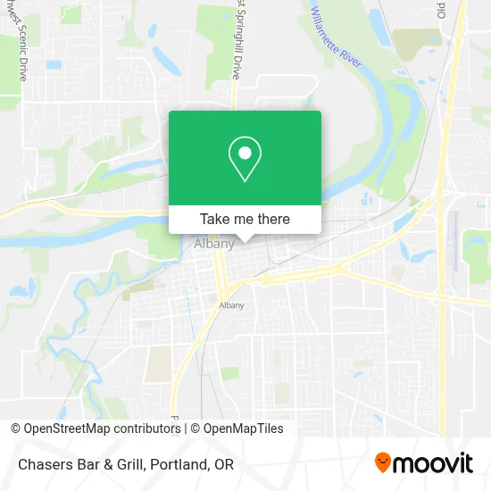 Chasers Bar & Grill map