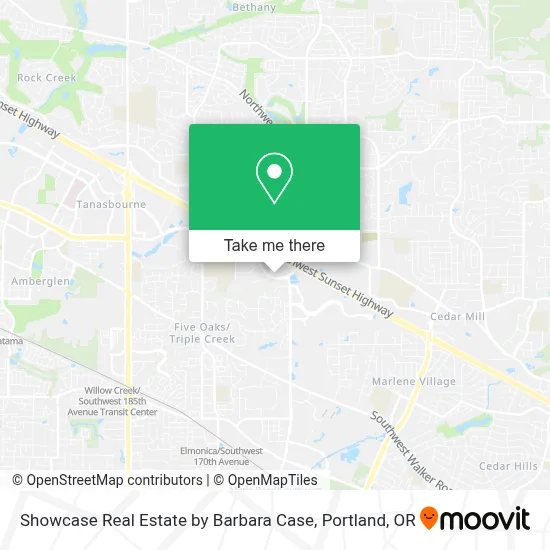 Showcase Real Estate by Barbara Case map