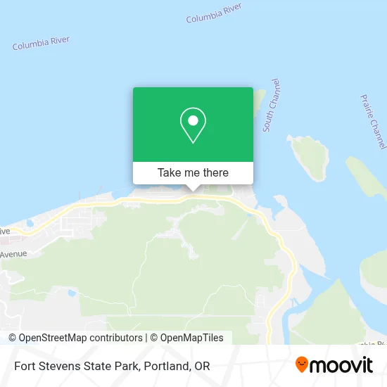 Fort Stevens State Park map