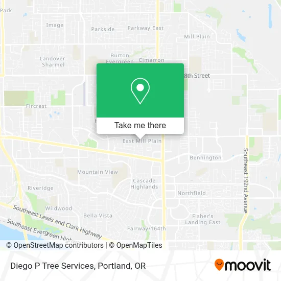 Diego P Tree Services map