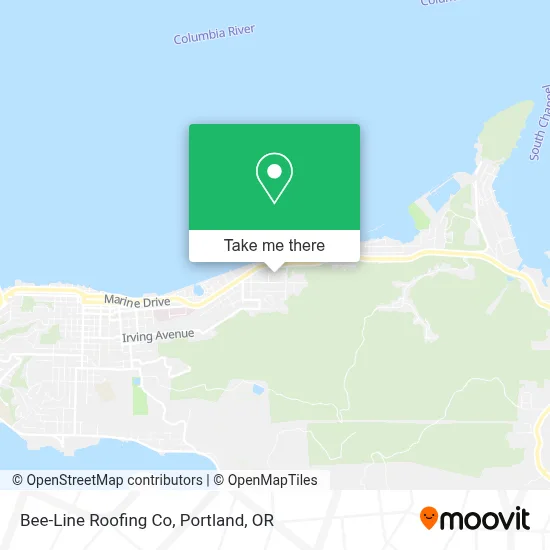 Bee-Line Roofing Co map