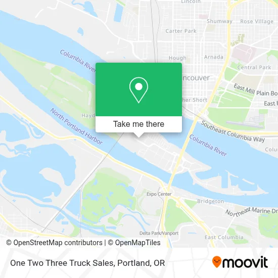 One Two Three Truck Sales map