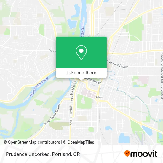 Prudence Uncorked map