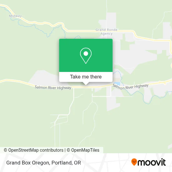 Grand Box Oregon map