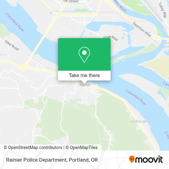 Rainier Police Department map