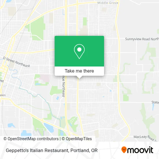 Geppetto's Italian Restaurant map
