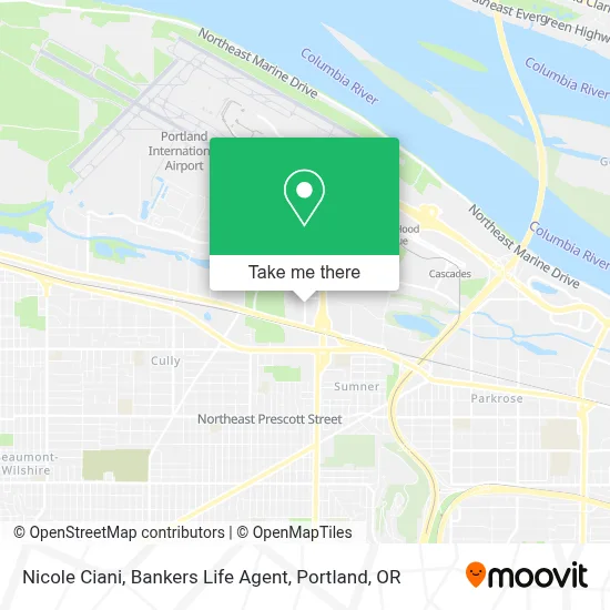 Nicole Ciani, Bankers Life Agent map