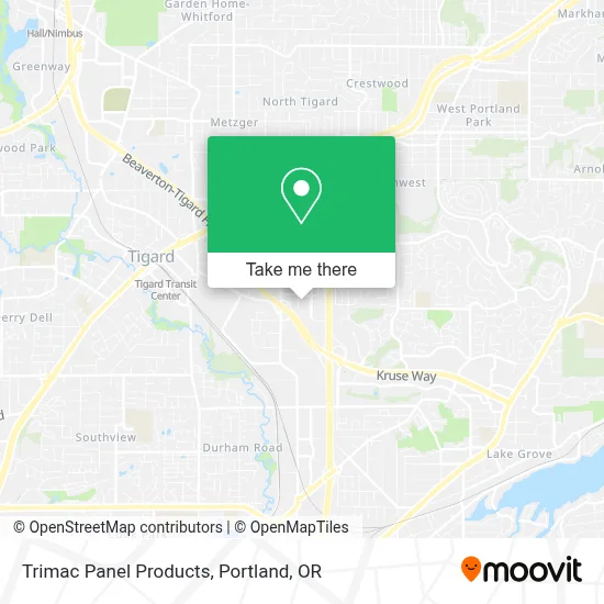 Trimac Panel Products map