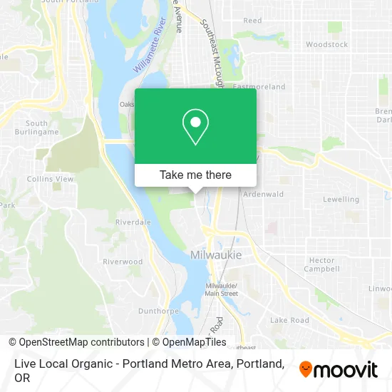 Live Local Organic - Portland Metro Area map