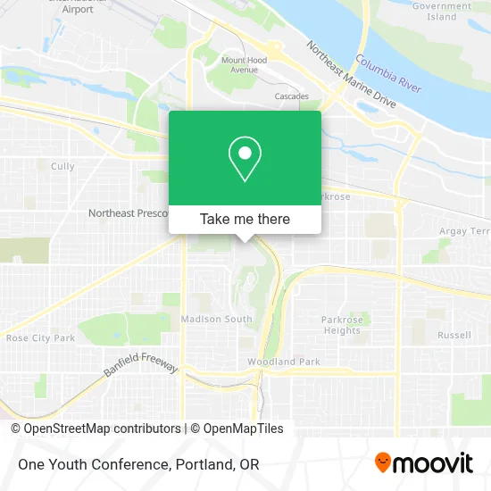One Youth Conference map
