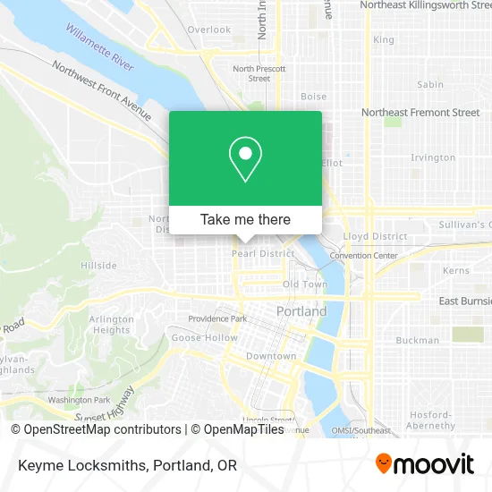 Keyme Locksmiths map