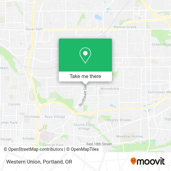 Western Union map