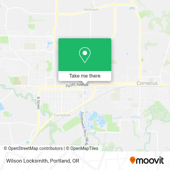 Wilson Locksmith map