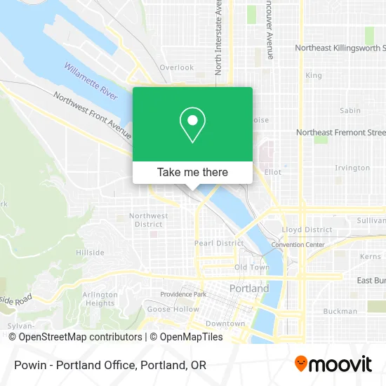 Powin - Portland Office map