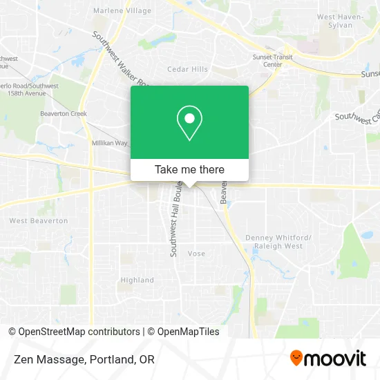 Zen Massage map