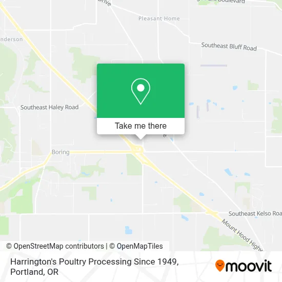 Harrington's Poultry Processing Since 1949 map