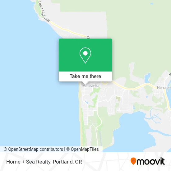 Home + Sea Realty map