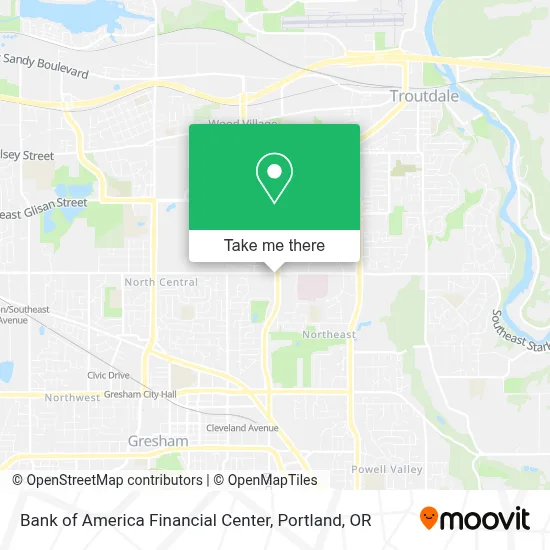 Bank of America Financial Center map