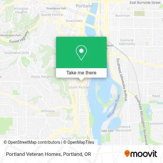 Portland Veteran Homes map