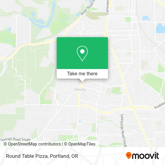Round Table Pizza map