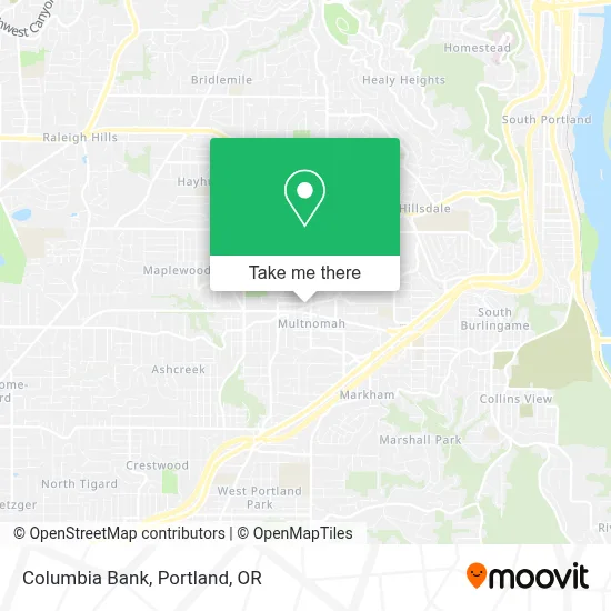 Columbia Bank map