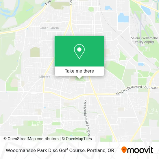 Woodmansee Park Disc Golf Course map