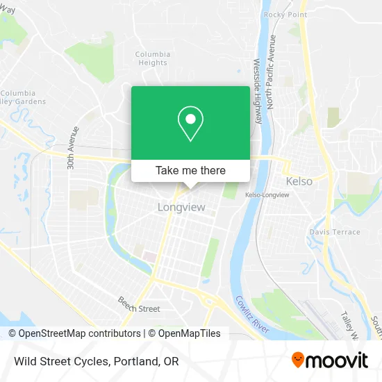 Wild Street Cycles map