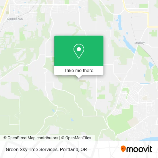 Green Sky Tree Services map