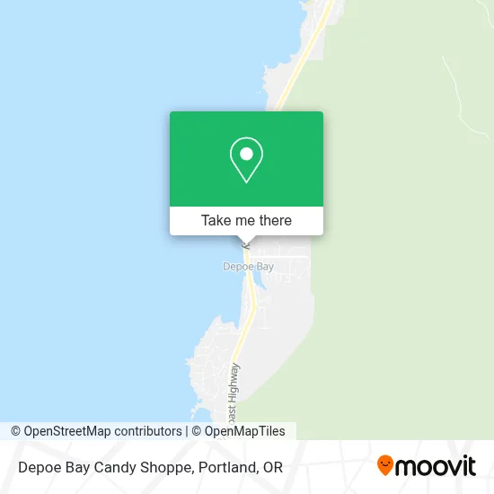 Depoe Bay Candy Shoppe map