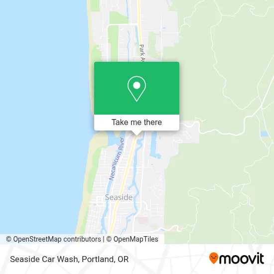 Seaside Car Wash map