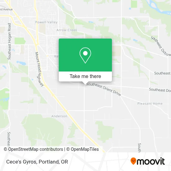 Cece's Gyros map