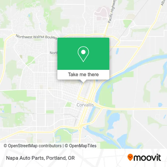 Napa Auto Parts map