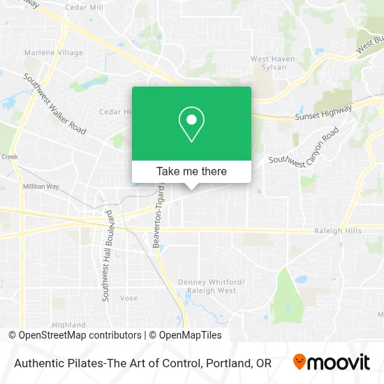 Authentic Pilates-The Art of Control map